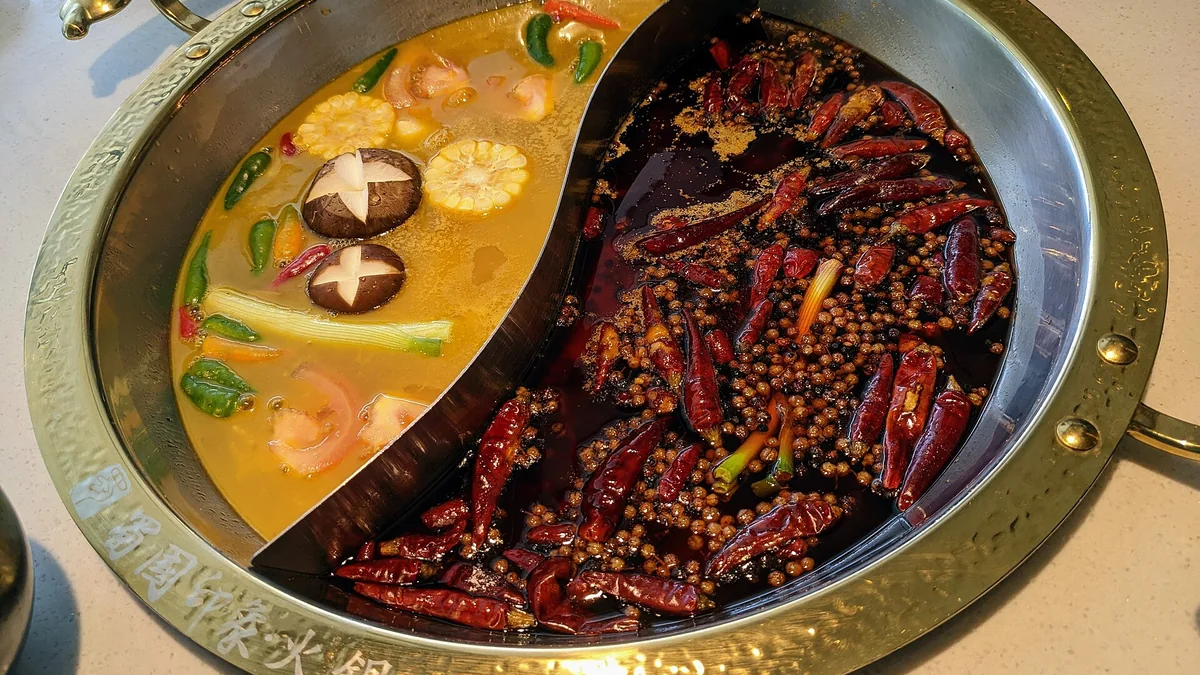 Sichuan hotpot in Chengdu